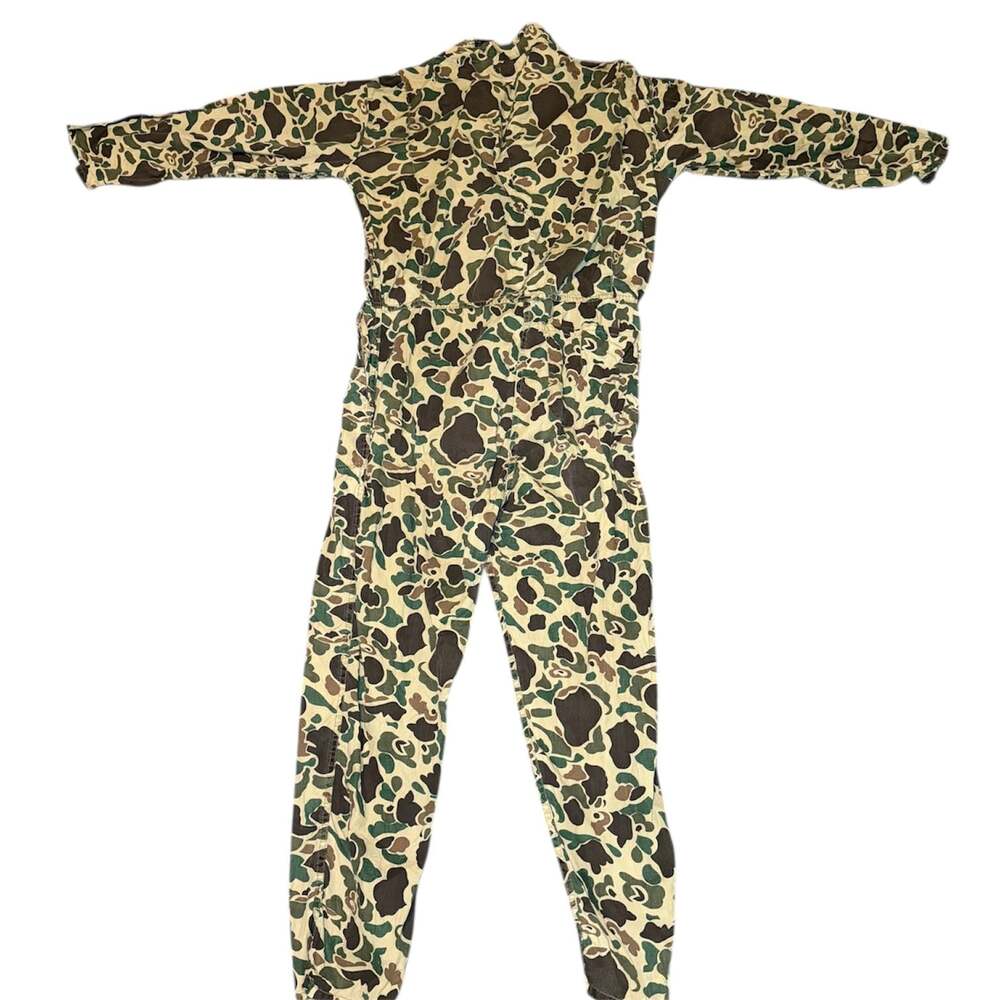 Vintage Black Sheep Duck Camo Coveralls XL Hunting Workwear USA Made